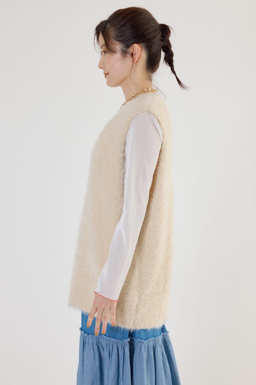 RODEO CROWNS「シャギーニットベスト」|ニット・セーター|