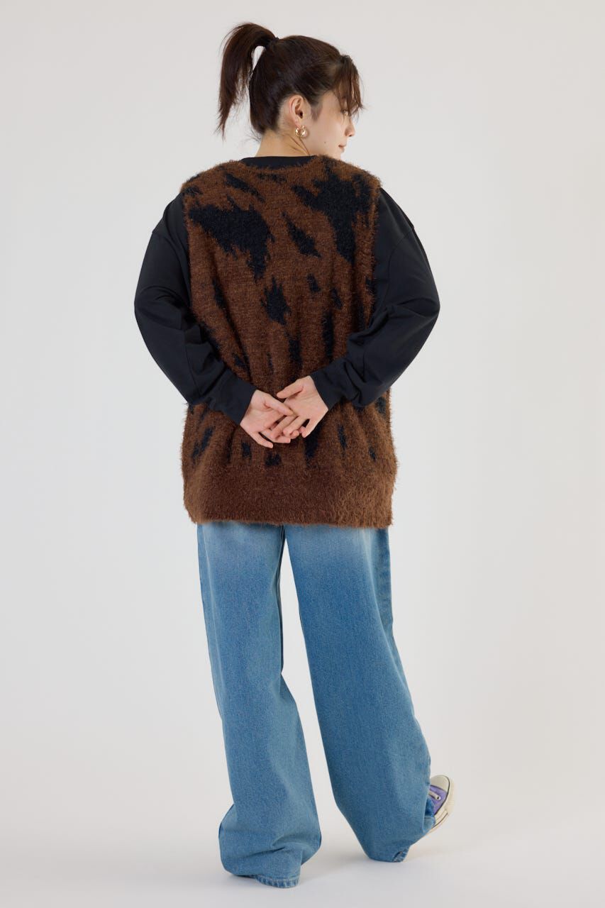 RODEO CROWNS「シャギーニットベスト」|ニット・セーター|