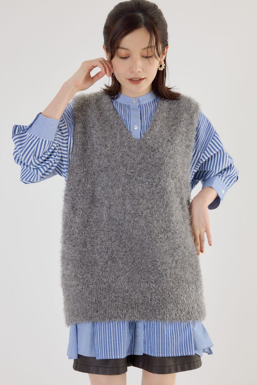 RODEO CROWNS「シャギーニットベスト」|ニット・セーター|