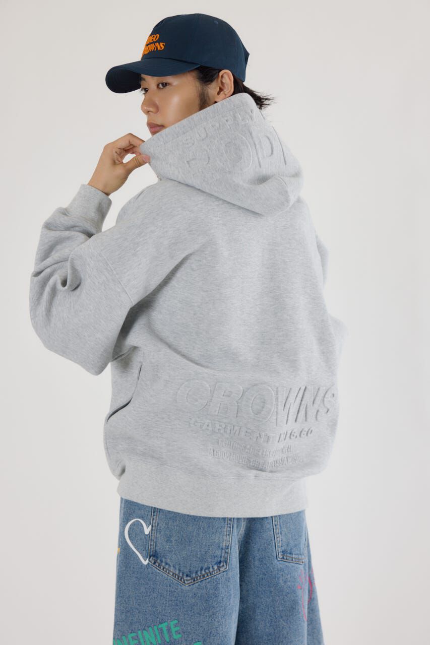 RODEO CROWNS「エンボスBIG ZIPパーカー」|パーカー|