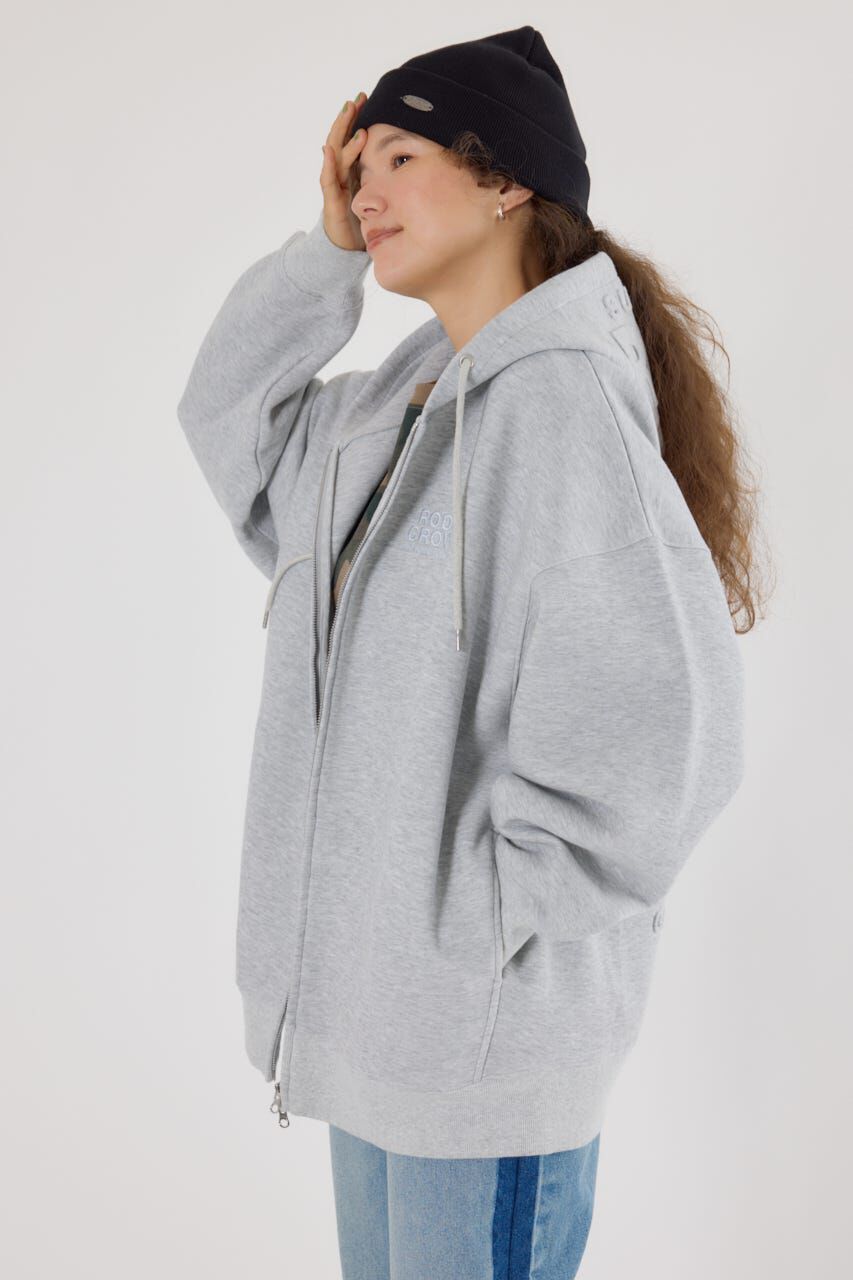 RODEO CROWNS「エンボスBIG ZIPパーカー」|パーカー|