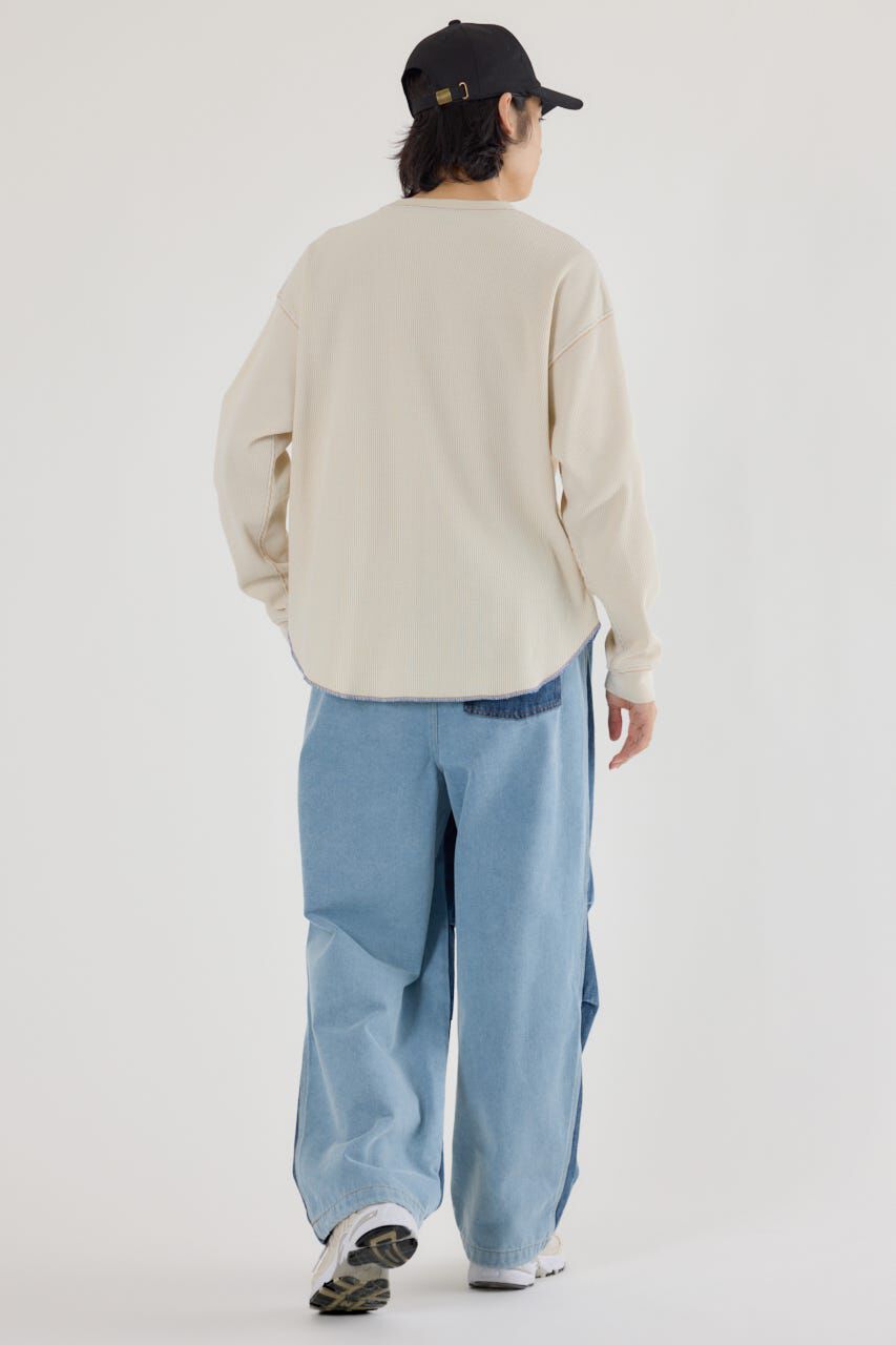 RODEO CROWNS「ピグメントワッフルトップス」|Tシャツ・カットソー|