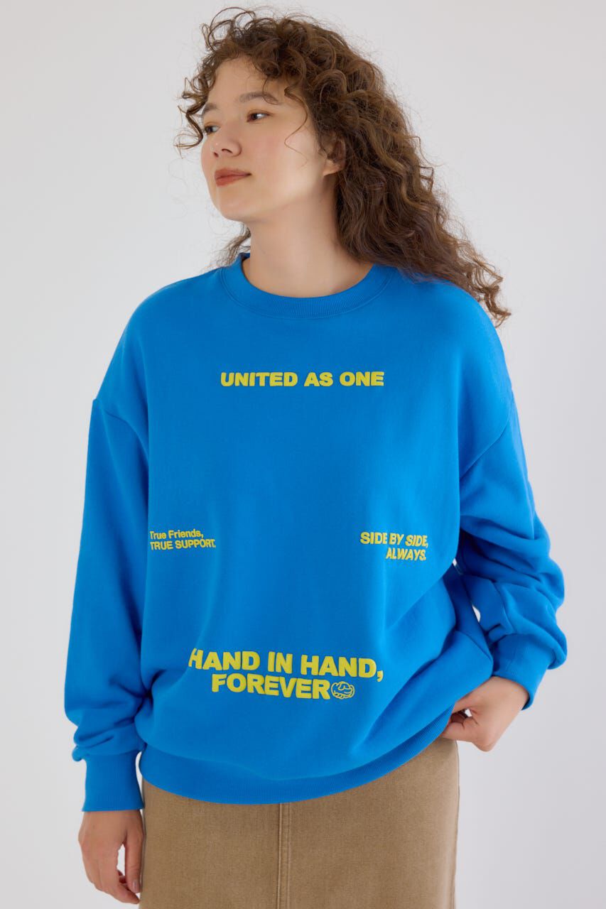 RODEO CROWNS「メッセージスウェットトップス」|Tシャツ・カットソー|BLU