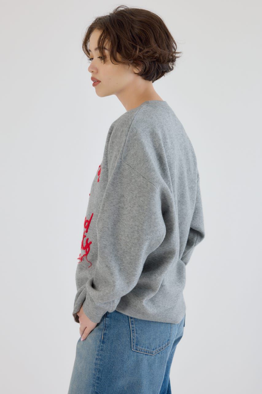 RODEO CROWNS「Frayed Lettering ニットトップス」|ニット・セーター|