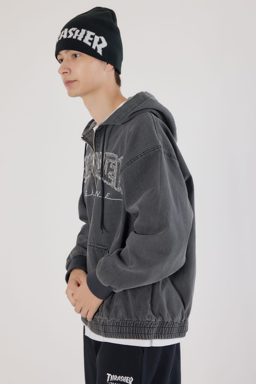 RODEO CROWNS「(THRASHER) デニムフードブルゾン」|ブルゾン・スタジャン|