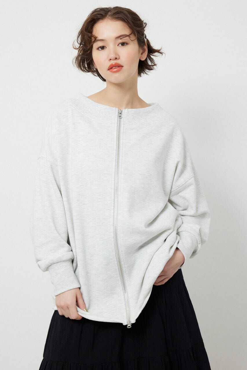 RODEO CROWNS「2WAYオフショルダージップトップス」|Tシャツ・カットソー|L/T.GRY1