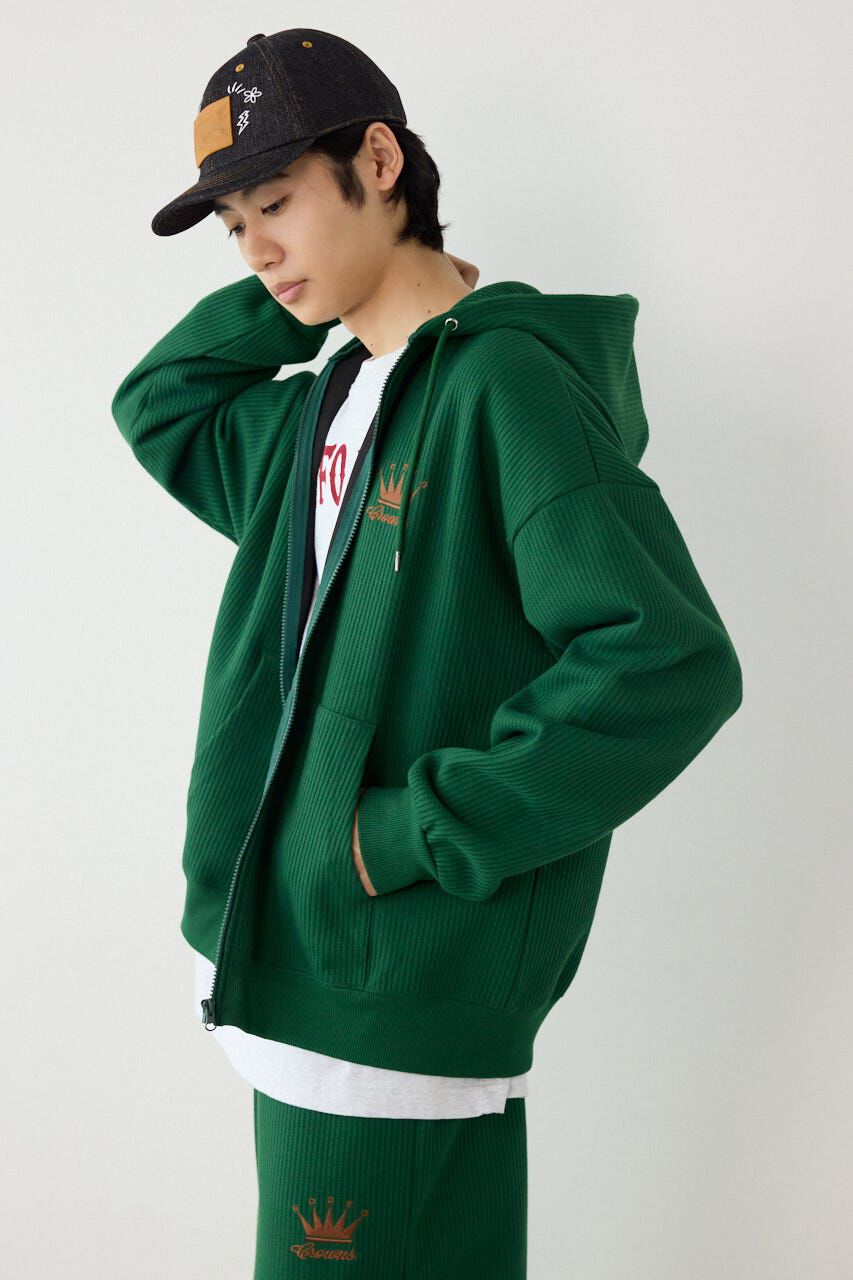 RODEO CROWNS「ボンディングワッフルZIPパーカー」|パーカー|