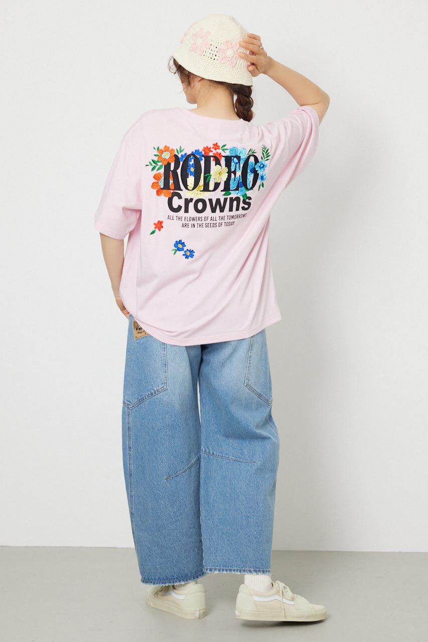 RODEO CROWNS「Flower Bloom Embroidery Tシャツ」|Tシャツ・カットソー|
