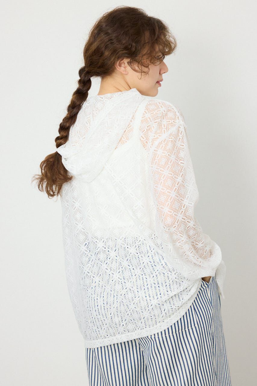 RODEO CROWNS「メッシュフーディカーディガン」|カーディガン|