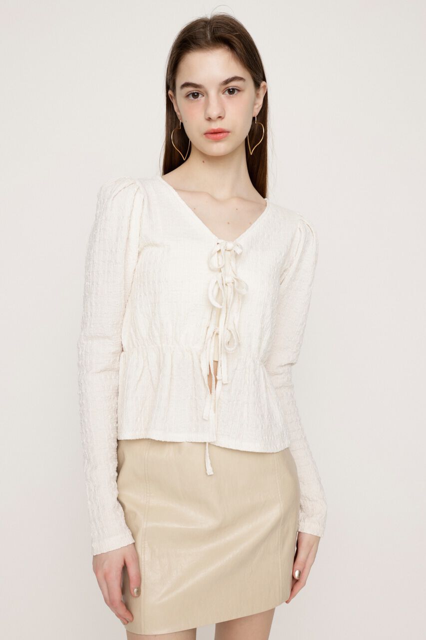 SLY「2WAY SWELLING JQ PUFF トップス」|Tシャツ・カットソー|