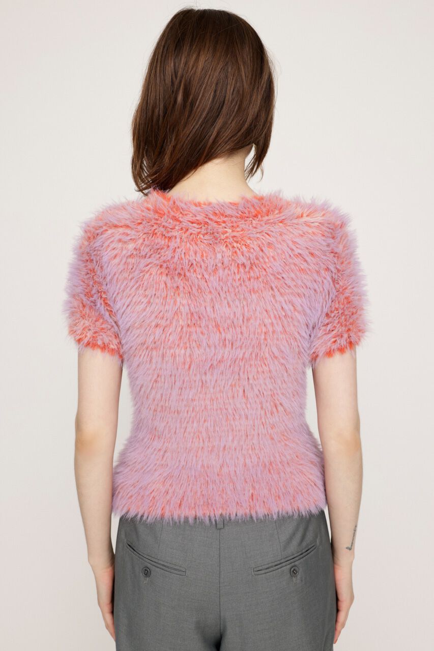 SLY「MIX SHAGGY TINY Tシャツ」|ニット・セーター|