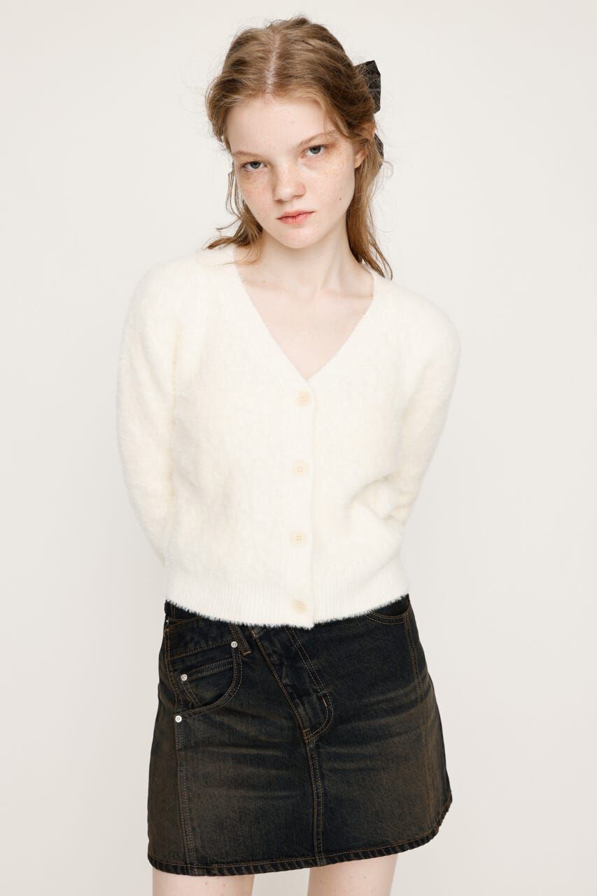 SLY「MINI SHAGGY V／N カーディガン」|カーディガン|IVOY3