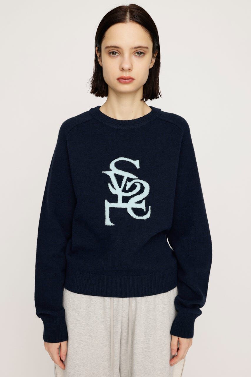 SLY「LOGO JQ KNIT トップス」|ニット・セーター|
