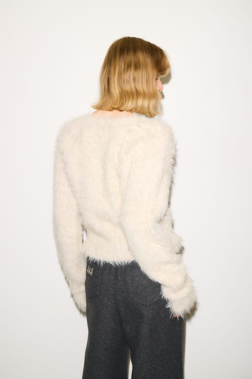 SLY「SHAGGY V／N TUCK PUFF トップス」|ニット・セーター|