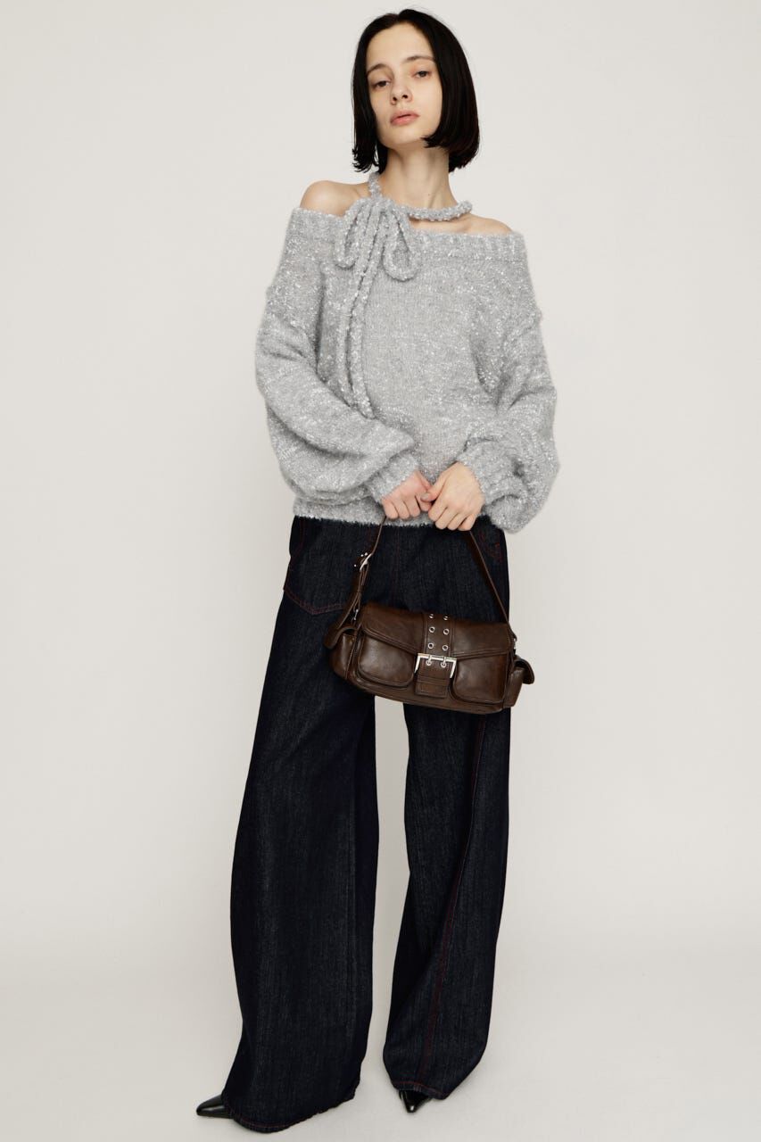 SLY「2WAY SHOULDER KNIT トップス」|ニット・セーター|