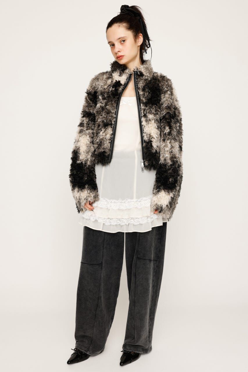 SLY「CURLED BOA ブルゾン」|ブルゾン・スタジャン|