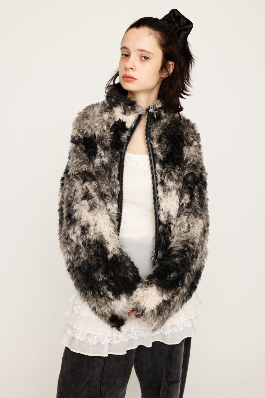 SLY「CURLED BOA ブルゾン」|ブルゾン・スタジャン|