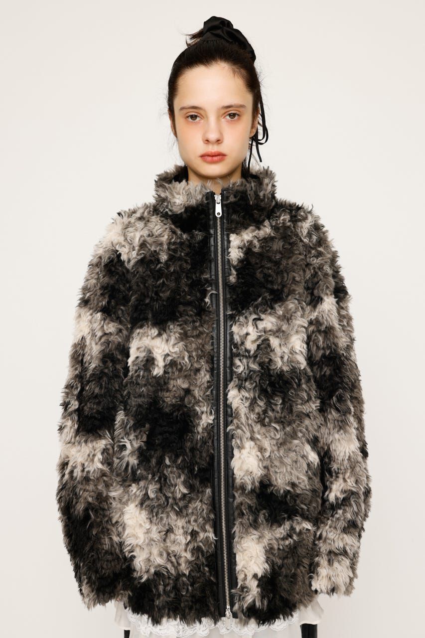 SLY「CURLED BOA ブルゾン」|ブルゾン・スタジャン|