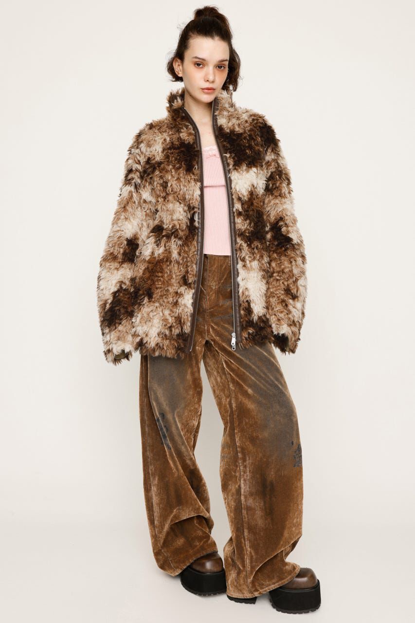 SLY「CURLED BOA ブルゾン」|ブルゾン・スタジャン|