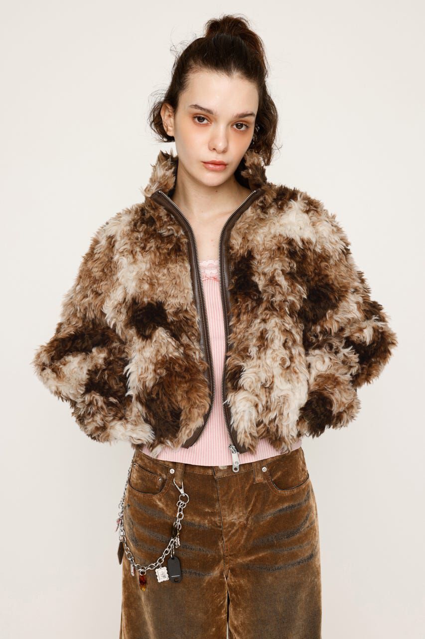 SLY「CURLED BOA ブルゾン」|ブルゾン・スタジャン|