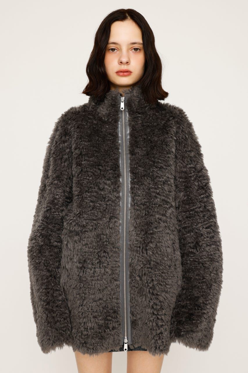 SLY「CURLED BOA ブルゾン」|ブルゾン・スタジャン|