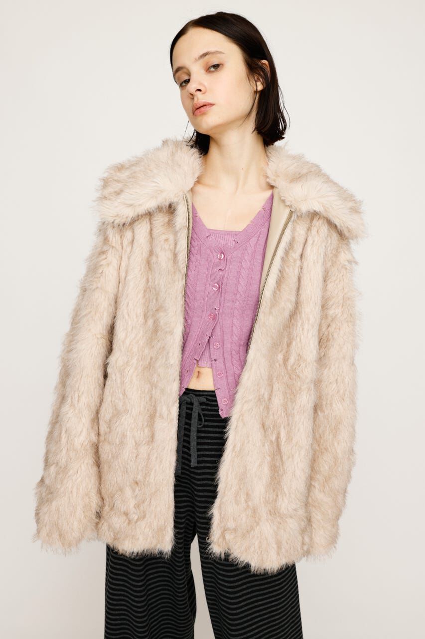 SLY「BIG COLLAR FUR コート」|その他|