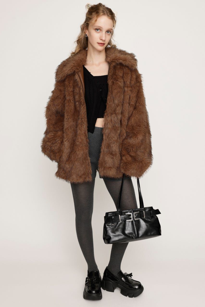 SLY「BIG COLLAR FUR コート」|その他|
