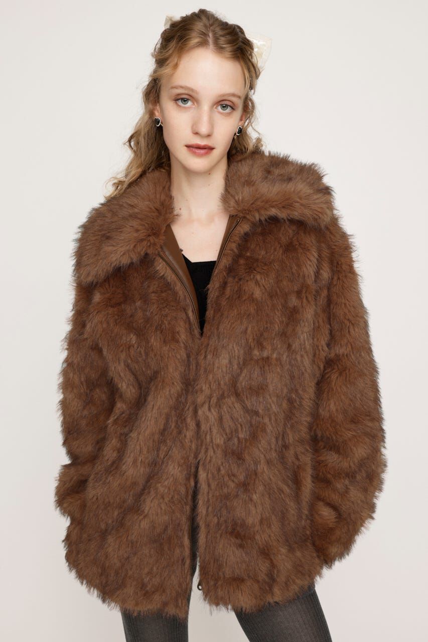 SLY「BIG COLLAR FUR コート」|その他|