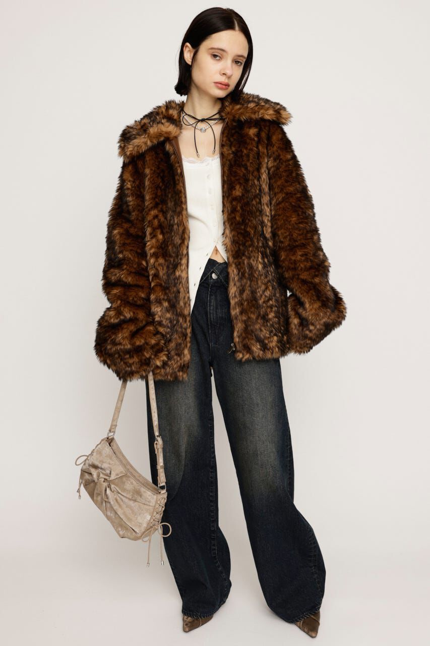 SLY「BIG COLLAR FUR コート」|その他|