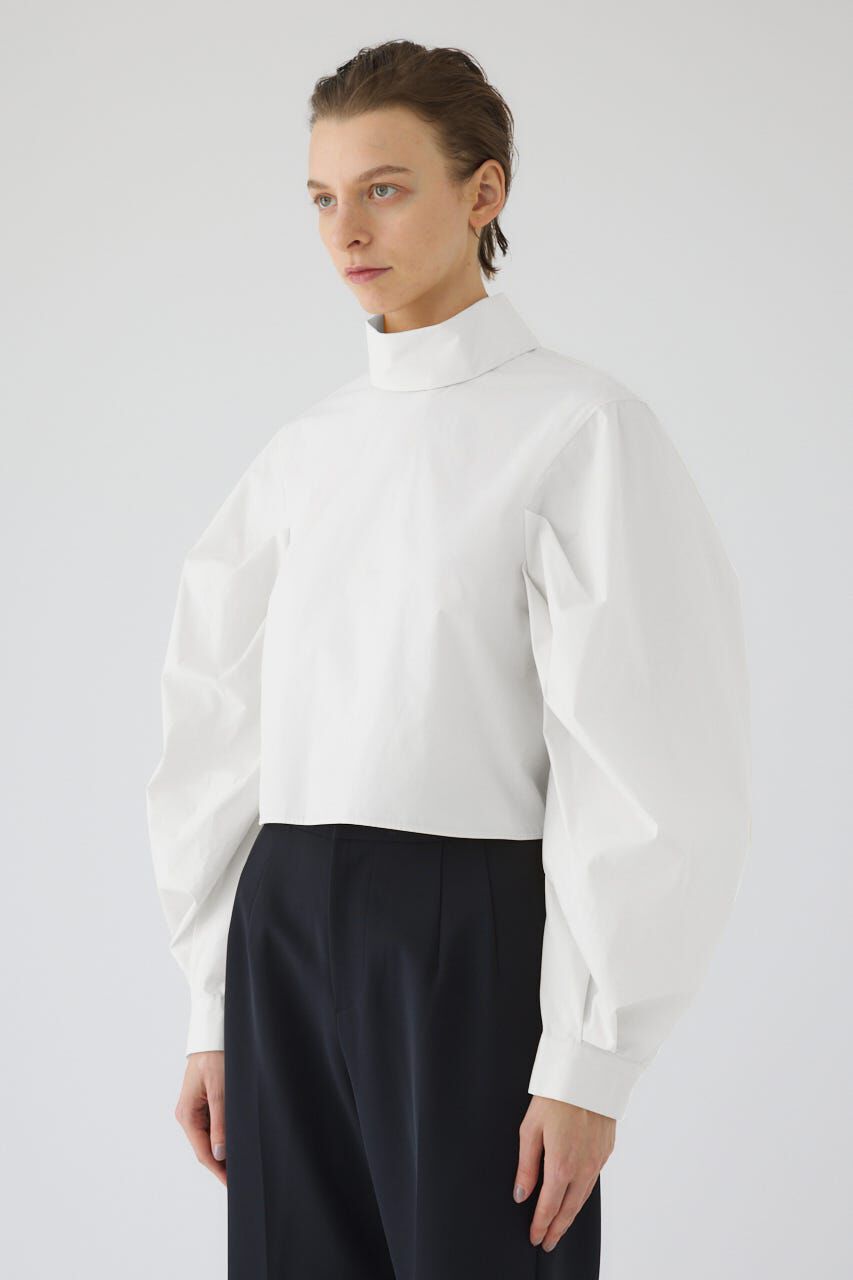 RIM.ARK 「Folded neck tuck blouse」|シャツ・ブラウス|