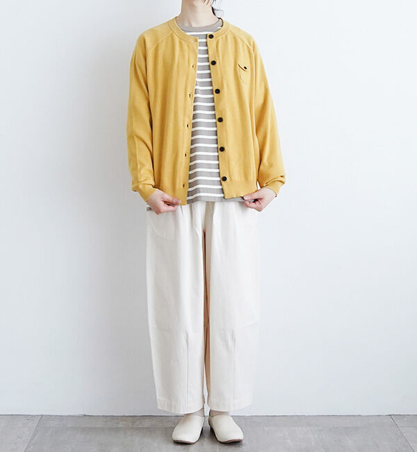 休日と詩「小さなポケットのカーディガン」|カーディガン|