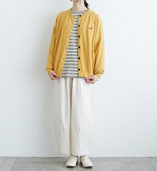 休日と詩「小さなポケットのカーディガン」|カーディガン|