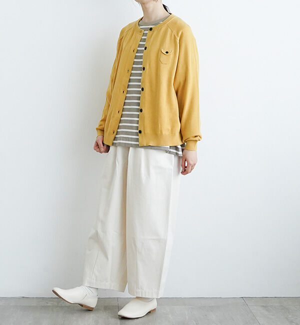 休日と詩「小さなポケットのカーディガン」|カーディガン|