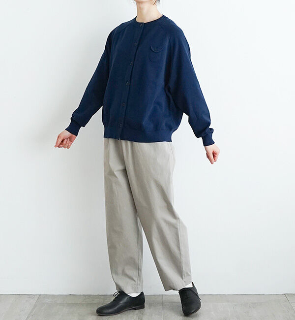 休日と詩「小さなポケットのカーディガン」|カーディガン|