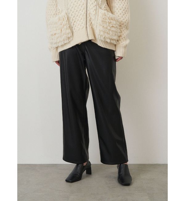 ELENDEEK「WIDE STRAIGHT LEATHER PT」|その他|