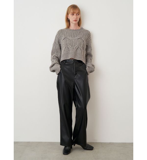 ELENDEEK「WIDE STRAIGHT LEATHER PT」|その他|