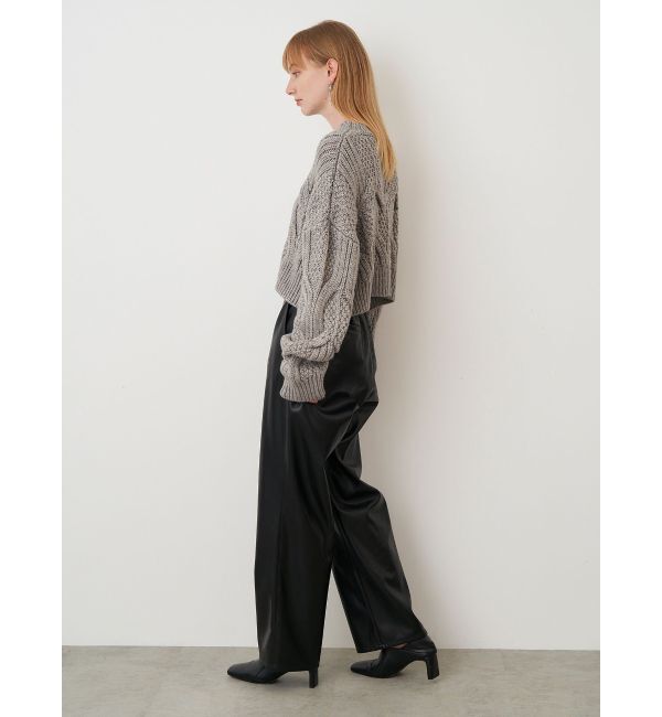 ELENDEEK「WIDE STRAIGHT LEATHER PT」|その他|