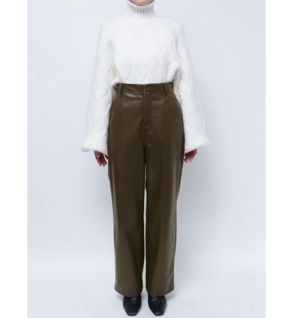 ELENDEEK「WIDE STRAIGHT LEATHER PT」|その他|