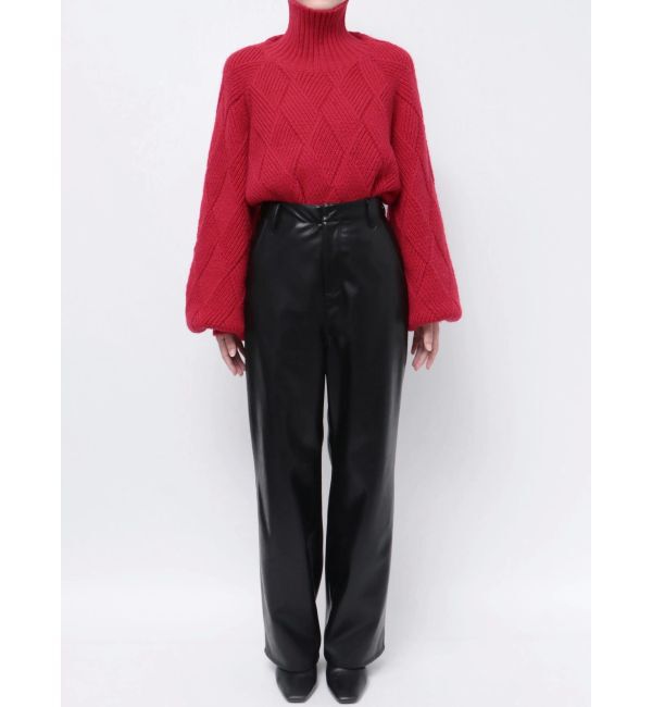 ELENDEEK「WIDE STRAIGHT LEATHER PT」|その他|