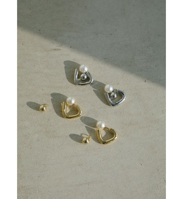 ELENDEEK「3WAY TRIANGLE PEARL PIERCE」|ピアス|