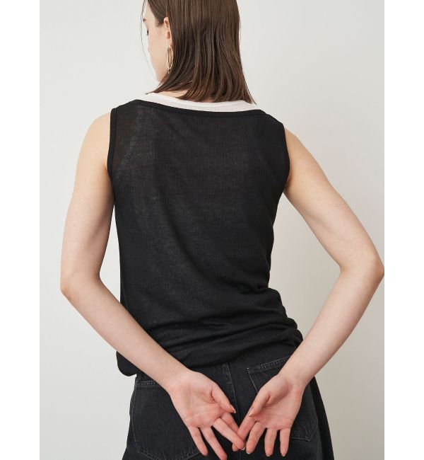 ELENDEEK「SHEER LAYERED TANK」|タンクトップ|