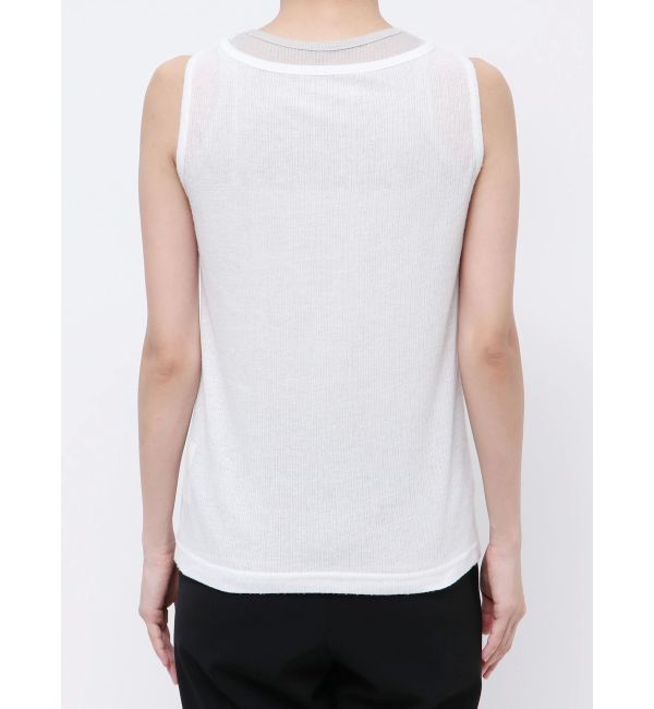 ELENDEEK「SHEER LAYERED TANK」|タンクトップ|
