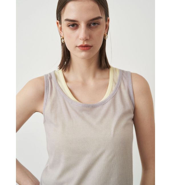 ELENDEEK「SHEER LAYERED TANK」|タンクトップ|