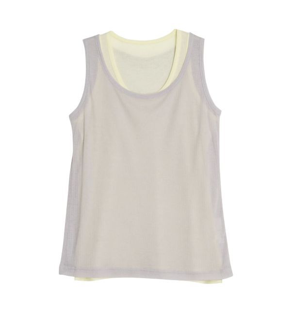 ELENDEEK「SHEER LAYERED TANK」|タンクトップ|