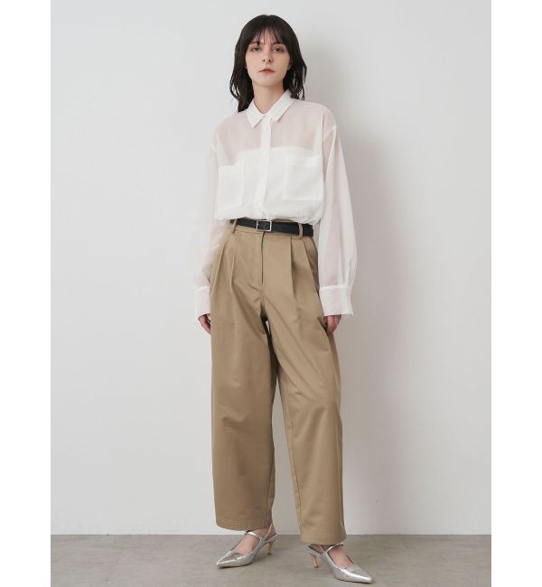 ELENDEEK「OVER SIZE SHEER SH」|シャツ・ブラウス|