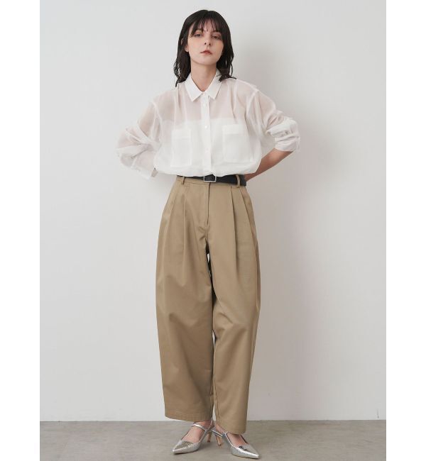 ELENDEEK「OVER SIZE SHEER SH」|シャツ・ブラウス|