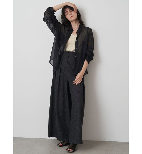 ELENDEEK「OVER SIZE SHEER SH」|シャツ・ブラウス|