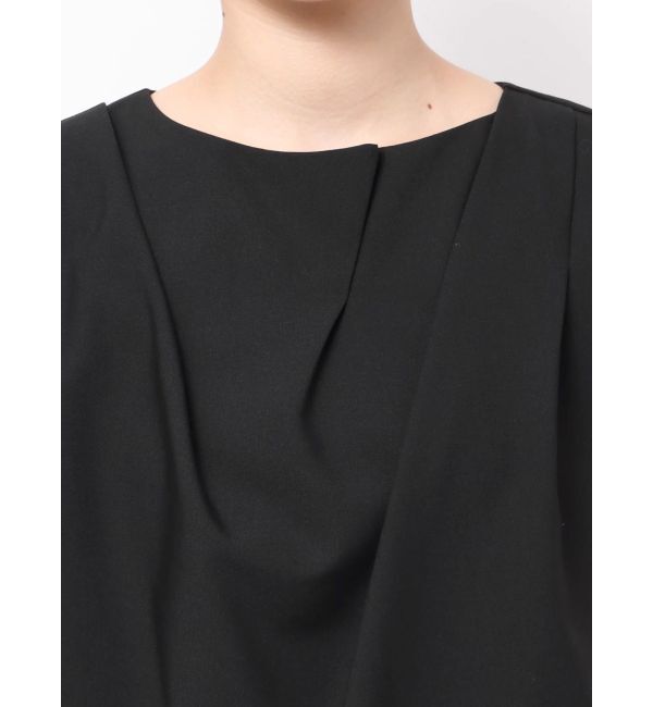 ELENDEEK「ASYME DRAPE BL」|シャツ・ブラウス|