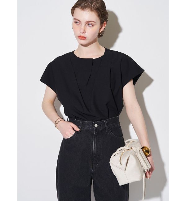 ELENDEEK「ASYME DRAPE BL」|シャツ・ブラウス|