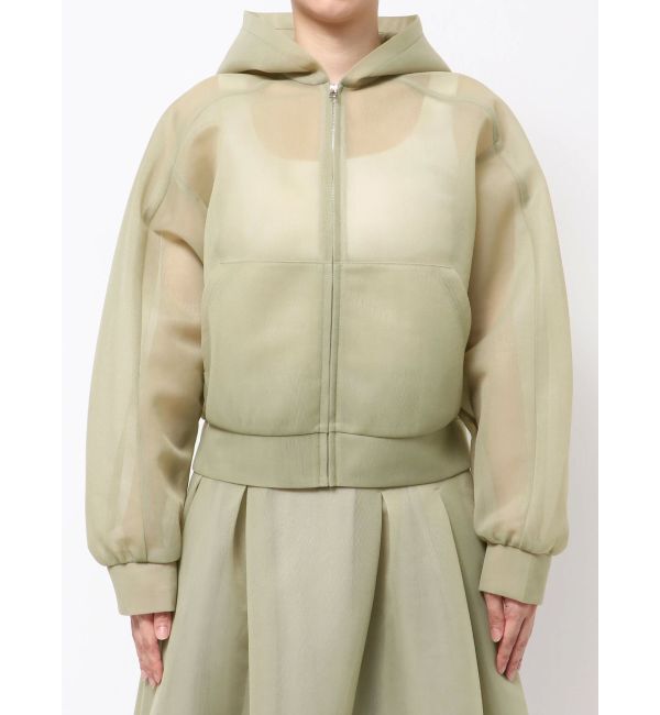 ELENDEEK「MESH BONDING HOODIE」|ブルゾン・スタジャン|